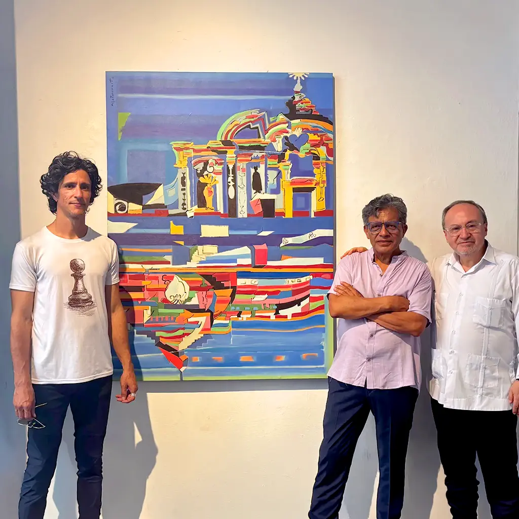 Exposición Ciudades infinitas en la Casa Guayasamín de La Habana Cuba una exposición conjunta de los dos países Javier Barreiro de Cuba y Miguel Betancourt de Ecuador