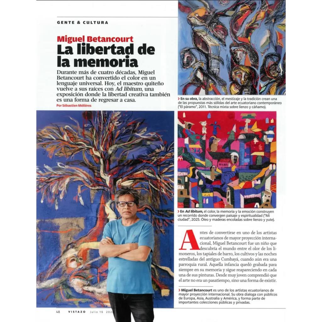 Miguel Betancourt entrevista en la revista Vistazo sobre Ad Libitum